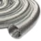 Electriduct 9mm Heat Shielding Aluminum Foil Corrugated Conduit, 5FT, Silver WL-J-AFW-0375-5-SV - alternate 2